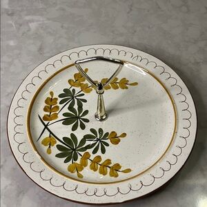 Vintage Stangl Pottery Golden Blossom Serving plate.  Dishwasher and oven safe